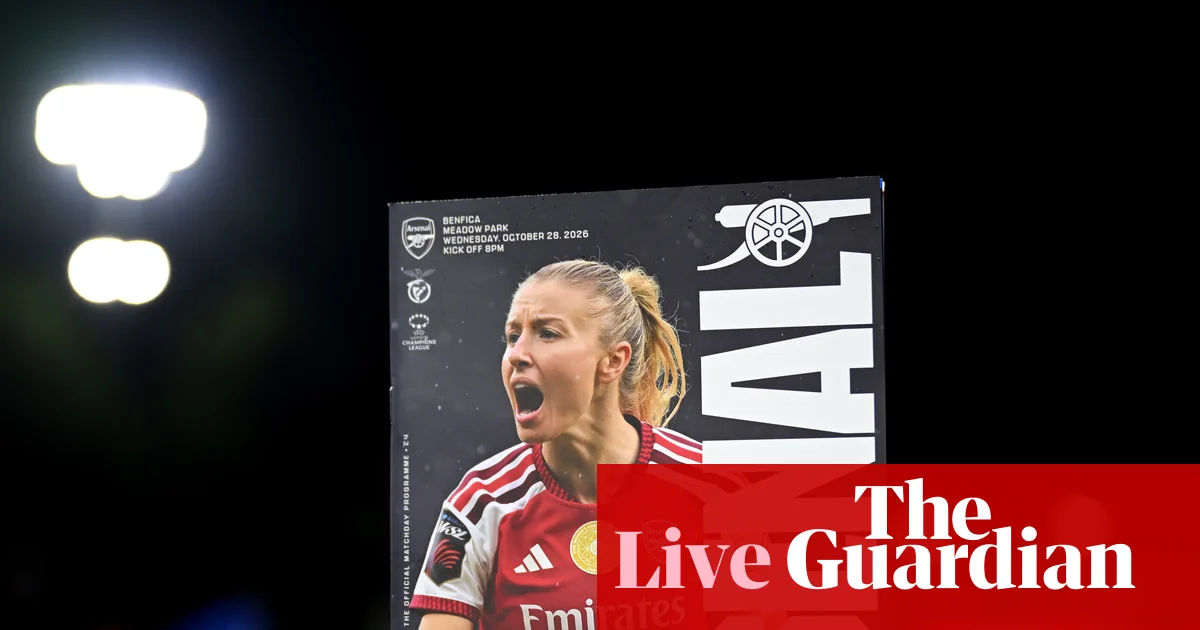 Arsenal faces Benfica in Women’s Champions League clash