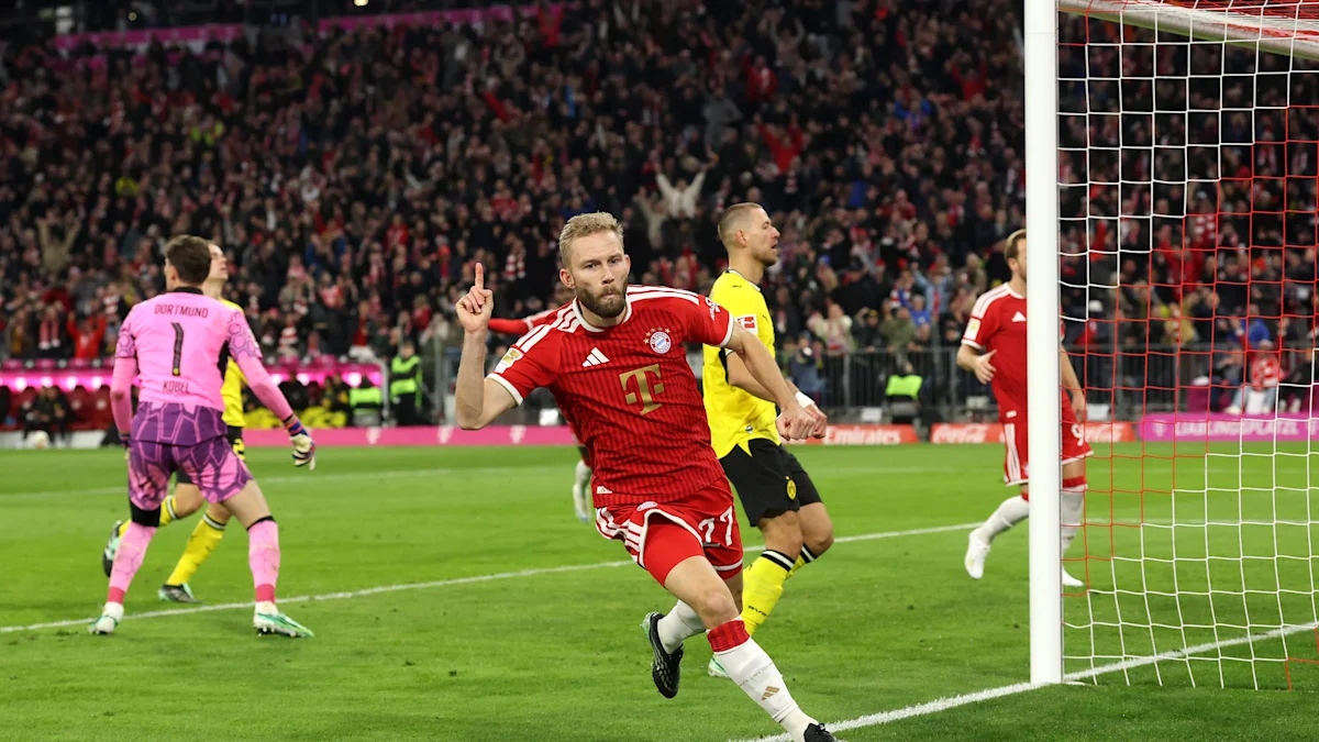 Bayern Munich capitalizes on disallowed goal to defeat Borussia Dortmund