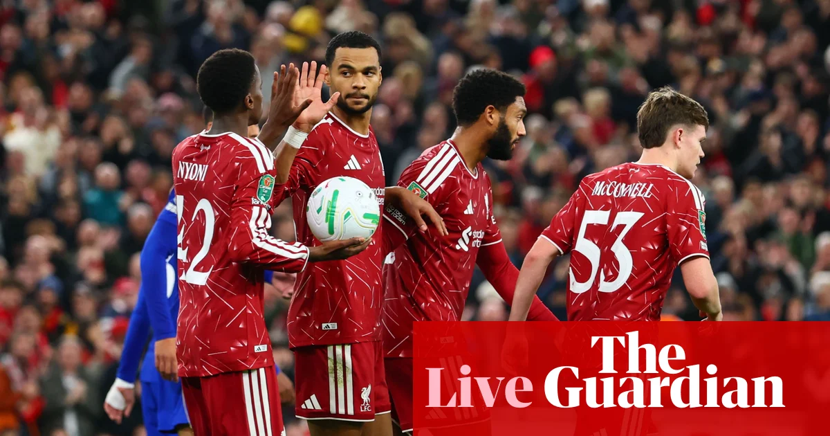 Liverpool faces Chelsea in Carabao Cup fourth round clash